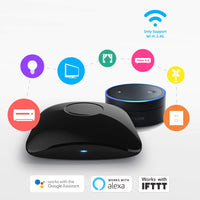 1 x RAW Customer Returns Broadlink Smart Home Hub RM4 Pro, IR and RF universal remote control, code learning function, WLAN, for smart home and entertainment devices TV, STB, air conditioning, curtain motor compatible with Alexa - RRP €49.99