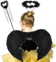 3 x Brand New Sunshine smile White Angel Wings, Carnival Wings, Angel Wings, Large Feathered Wings, Feathered Wings, Feathered Angel Wings, Carnival Costume, Costume for Women and Girls, Carnival Parties, Disguise - RRP €68.4