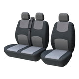 1 x RAW Customer Returns TOYOUN Universal Car Seat Covers for Vans and Trucks 3 Seats Car Seat Covers for Single and Double Seat Front Car Seat Covers 2 1 Compatible with Airbags Gray - RRP €31.99