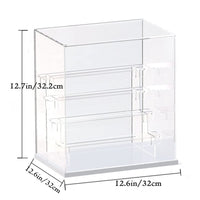 1 x RAW Customer Returns Nynelly 5 Tier Clear Acrylic Display Case, Funko Pop Presentation Box, Display Case Dust Cover for Action Figures, Collectible Toys, White, 12 L x W x H  - RRP €45.99