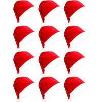 2 x RAW Customer Returns VFZILH Christmas Hat Pack of 12 Santa Hats Adult Santa Hats for Children Baby Christmas Hats Multipack Large Quantity Santa Hat Set Adult Christmas Hat - RRP €22.18