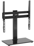 1 x RAW Customer Returns suptek TV stand swivel for 26-55 inch LED OLED flat curved screens up to 50 KG, TV stand height adjustable, TV stand base, Max VESA 400x400mm, TS202 - RRP €28.93