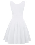 1 x RAW Customer Returns GRACE KARIN Party Dresses White Petticoat Dress Sleeveless Festive Dresses Registry Office Swing Dress, XXL, Cl698-7 white  - RRP €34.27