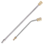 1 x RAW Customer Returns Extension rod lance for high pressure cleaner, extension rod 38cm 30 bent extension rod 22 cm , 1 4 inch quick connection, 4000 PSI, 2 pieces - RRP €22.97