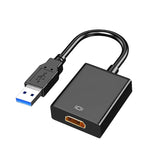 1 x RAW Customer Returns GAKI USB 3.0 to HDMI Adapter, USB 3.0 2.0 to HDMI 1080P HD Audio Video Graphics Cable Converter with Audio for Laptop, PC, Monitor, Projector Compatible with Windows XP 7 8 8.1 10 - RRP €12.92