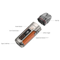 1 x RAW Customer Returns Vaporesso LUXE X PRO Kit 40W Vape Built-in 1500mAh Battery 5ml Fit for all Luxe X XR Pod and GTX Coil MTL to RDL Automatic Button Activation and Extraction Nicotine Free - RRP €36.95