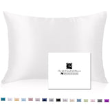 1 x RAW Customer Returns Silk Pillowcase 40x80, Ravmix Silk Pillowcases for Hair and Skin with Hidden Zipper, Both Sides Silk, Mulberry Silk Pillowcase 40x80, 1 Piece, Ivory - RRP €18.76