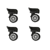 2 x RAW Customer Returns Pack of 4 luggage suitcase replacement, suitcase wheel replacement, suitcase replacement wheels, strong and wear-resistant, radian 55 , suitable for most plastic suitcases no screws  - RRP €42.4