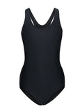 1 x RAW Customer Returns BALEAF Swimsuit Girls One-Piece Opaque Swimming Suit Girls UPF 50 Sports Swimsuits Competition Swimsuit Children One Piece Swimsuit Black 28 - RRP €20.16