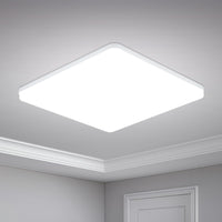 1 x RAW Customer Returns Yafido LED ceiling light flat ultra slim 48W 4320Lm LED ceiling light cold white 6500K LED ceiling lamp for living room bedroom hallway office kitchen balcony and dining room non-dimmable 30 30 4cm - RRP €32.99