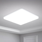 1 x RAW Customer Returns Yafido LED Ceiling Light Flat Ultra Slim 48W 4320Lm LED Ceiling Light Cold White 6500K LED Ceiling Lamp for Living Room Bedroom Hallway Office Kitchen Balcony and Dining Room Non-dimmable 30 30 4cm - RRP €32.99