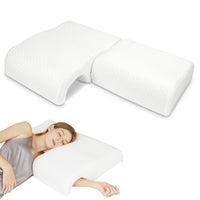 1 x RAW Customer Returns HOMCA Memory Foam Pillow for Sleeping, Couple Pillow, Arm Pillow, Breathable Arched Cuddly Pillow, Slow Rebound Pressure Pillow for Armrest Lumbar Support - RRP €47.99