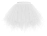 1 x RAW Customer Returns Bridesmay Women s Short Party Tutu Vintage Ballerina Skirt Cosplay Petticoats White S - RRP €22.99