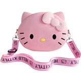 1 x Brand New YGCHEN Cat Crossbody Bag Kawaii Silicone Handbag Children s Handbag Cartoon Girls Bags Cats Shoulder Bag Purse for Girls Children Women - RRP €60.0