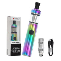 1 x RAW Customer Returns VAPTIO Nano Kit Vape Pen 900mAh Battery 30W All in One Electronic Cigarette, Starter Kit with 2.0ml Tank, No E-Liquid, No Nicotine Colourful  - RRP €19.97