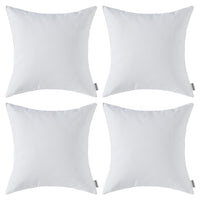 1 x RAW Customer Returns MIULEE Set of 4 waterproof cushion covers decorative cushion cover sofa cushion decorative couch cushion weatherproof cushion cover decorative cushion cover for sofa garden outdoor 45 x 45 cm off-white - RRP €21.99