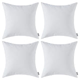 1 x RAW Customer Returns MIULEE Set of 4 waterproof cushion covers decorative cushion cover sofa cushion decorative couch cushion weatherproof cushion cover decorative cushion cover for sofa garden outdoor 45 x 45 cm off-white - RRP €21.99