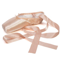 1 x RAW Customer Returns JuopDVMP Ballet Shoes with Toe Caps and Protective Band for Women and Girls, Model TJ-ZJBL, Pink, 36.5 EU - RRP €19.15