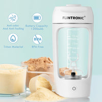 1 x RAW Customer Returns flintronic Protein Shaker Bottle, 650ML Electric Protein Shaker, Automatic Protein Mixer, USB C Rechargeable Protein Mixer, Shaker Cups for Protein Shakes Meal Replacement - BPA-Free - RRP €24.98