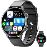 1 x RAW Customer Returns Smartwatch for men and women with telephone function, 1.4 inch touchscreen fitness watch with heart rate monitor, sleep monitor, pedometer over 100 sports modes, IP67 waterproof smartwatch compatible with Android iOS - RRP €59.0