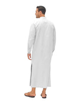 1 x RAW Customer Returns YAOHUOLE Men s Kaftan Long Sleeve Leisure Thobe Men s Kaftan Long with Pockets White L - RRP €28.21