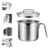 1 x RAW Customer Returns jalz jalz Stainless Steel Pot with Glass Lid Classic Cookware Sauce Pan 1.5L for Cooking Milk, Sauces, Pasta, Noodles - RRP €25.98