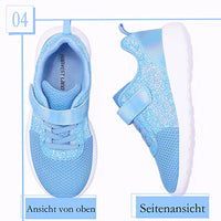 5 x Brand New Girls shoes children s sneakers glitter sports shoes indoor shoes sneakers velcro tennis shoes street running shoes basketball shoes running shoes outdoor fitness shoes.EU22.Blue - RRP €300.0