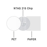 1 x RAW Customer Returns Pack of 30 NFC tags NFC sticker NFC sticker Ntag215 NFC tag sticker NFC 215 tag compatible with iPhone NFC chip 504 byte memory fully programmable for NFC-enabled devices - RRP €10.68