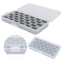 1 x RAW Customer Returns 28 Slots Empty Spool Box for Bobbins, Plastic Bobbin Organizer Case, Spinning Machine Bobbin Case Storage Cover - RRP €13.04