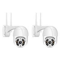 1 x RAW Customer Returns Anksono 2MP surveillance camera outdoor WLAN, 350 90 swivel PTZ outdoor WLAN IP camera surveillance outside, WiFi camera with automatic tracking, night vision in color, 2-way audio, 2 pieces - RRP €69.99