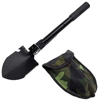 5 x Brand New BN Multifunctional Folding Shovel Mini Military Folding Shovel with Carrying Bag for Outdoor Camping Survival - RRP €102.0