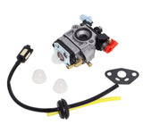 1 x RAW Customer Returns Carburetor Compatible with Walbro Type WYJ 26cc-33cc Brushcutters and Lawnmowers with Primary Pump Spacer Fuel Hose Set Displacement Poweka - RRP €18.99