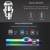 1 x RAW Customer Returns VAPTIO SOLO-II Kit Vape Pen 3000 mAh Built-in Battery 50 W Network Coil for 4.0 ml All-in-One Tank Electronic Cigarette, No E Liquid No Nicotine Black  - RRP €20.16