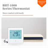 1 x RAW Customer Returns Ailgely Digital Thermostat, Intelligent Wall Thermostat, 5A 110-230 V Room Thermostat, Weekly Programmable, LCD Display Touchscreen, Water Heating Thermostat, Room Temperature Controller - RRP €31.69