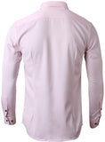 1 x RAW Customer Returns INFlATION Men s Shirt Made of Bamboo Fiber Environmentally Friendly Elastic Slim Fit for Leisure Business Wedding Pure Color Shirt Long Sleeve DE L Label 42 , Pink - RRP €27.14