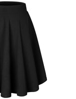 1 x RAW Customer Returns DRESSTELLS Women s Skirt Girls Short High Waist Pleated Skater Tennis School Skirt Short Skirt Black-Midi S - RRP €17.75