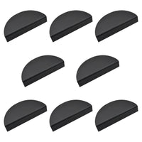 1 x Brand New INCREWAY 8 Pack Half Moon Shaped Aluminum Alloy Drawer Pulls Handles Matte Black  - RRP €36.77