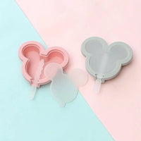 1 x Brand New Mickey ice cream molds, Minnie ice cream molds, Mickey ice cream molds popsicles, Minnie silicone molds, Ubephant 4 pcs DIY ice cream molds silicone mini ice cream mold ice cream molds children reusable - RRP €12.1