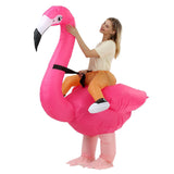 1 x RAW Customer Returns JASHKE Flamingo Costume Inflatable Costume Carnival Costume Inflatable Adults - RRP €39.99