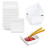 1 x RAW Customer Returns NUWIQ Sauce Bowls, Pack of 12 Square Dipping Bowls, White, Snack Bowls, for Snacks, Sauces, Spices, Side Dishes - RRP €20.4