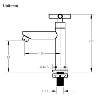 1 x RAW Customer Returns Tondiy faucet guest toilet cold water tap with connection hose, fitting bathroom cold water pillar tap cold water tap with removable bubbler, chrome - RRP €28.99