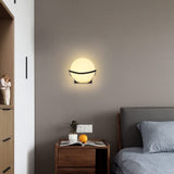 1 x RAW Customer Returns DAXGD wall light E27, glass ball wall light indoor wall light, wall lamp for living room bedroom hallway, diameter 15CM, bulb not included - RRP €32.99