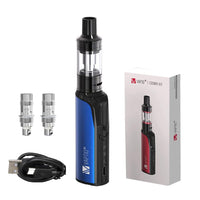 1 x RAW Customer Returns VAPTIO Cosmo Kit Electronic Cigarette 1500 mAh 30W Power Vape Kit, Starter Kit with 2.0 ml Cosmo Tank 2 pieces Cosmo Coil, No E Liquid No Nicotine blue  - RRP €22.5