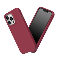 1 x RAW Customer Returns RhinoShield Case compatible with iPhone 13 Pro SolidSuit - Shock-absorbing slim protective case with premium finish - 3.5 meter drop protection - Bordeaux red - RRP €30.24