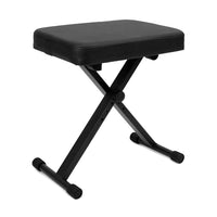 1 x RAW Customer Returns QWORK Adjustable Height Piano Stool 40-50 cm with 6 cm Padding, Foldable Stool for Piano Keyboard Guitar - RRP €34.45