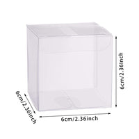 1 x RAW Customer Returns BENECREAT 60PCS 6x6x6cm Clear Cube Wedding Favor Boxes PVC Transparent Cube Gift Boxes with Protective Film for Candy Chocolate Valentine s Day - RRP €19.08