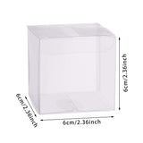 1 x RAW Customer Returns BENECREAT 60PCS 6x6x6cm Clear Cube Wedding Favor Boxes PVC Transparent Cube Gift Boxes with Protective Film for Candy Chocolate Valentine s Day - RRP €19.08