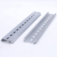 1 x RAW Customer Returns Taiss 3 pieces 25 cm top hat rail slot aluminum never rust, DIN rail for distribution cabinet control cabinet installation, 35 mm wide, 7.5 mm high, long 250 mm 10  - RRP €10.07