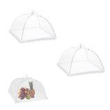 1 x Brand New Food Curtains,Foldable Food Cover,Foldable Mesh Food Cover,Pop Up Mesh Food Cover,Food Protection Nets,Foldable Anti Insect Cover,Detachable And Washable,2pc,Kiuiom - RRP €9.34