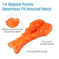 6 x Brand New CLIUNT Relieflylab Trapezius Stretcher,Trapezius Trigger Point Massager,Upper Back Massage Point,Align Neck Pillow,for Neck and Shoulder Relaxation,Orange - RRP €151.2